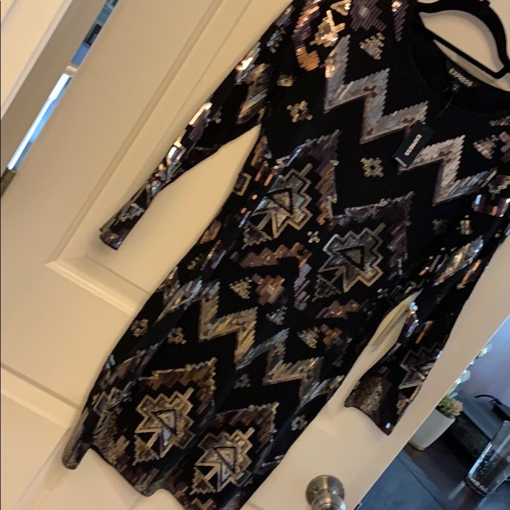 Express bodycon sparkle dress